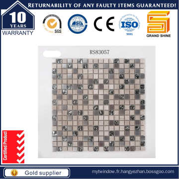 Shinning Powder Crystal and Marble Stone Mosaic